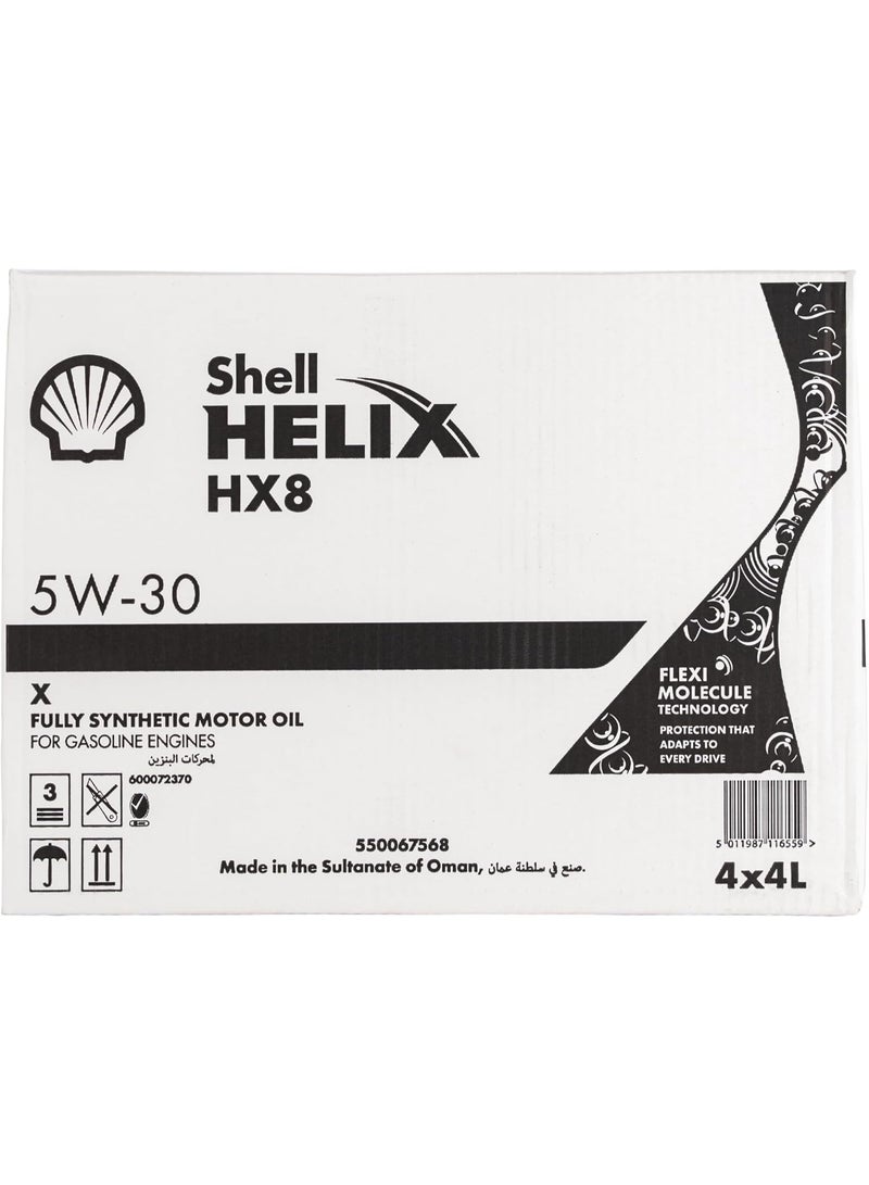 Shell 5W30 HELIX HX8 SYNTHETIC ENGINE OIL 4LTR - Image 3