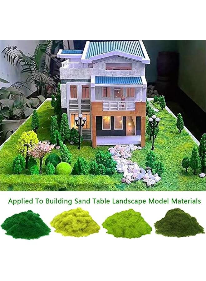 250g 5mm Model Building Grass, Model Building Accessories Landscape Model Railway Artificial Moss Decorating Scattered Meadow Static Grass Herd Forest Landscape Terrain Railway Garden (Mountain Gree - Image 5