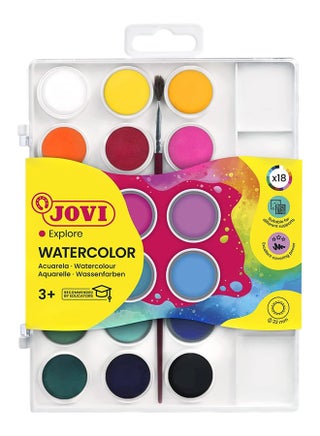 Watercolour 18 Piece Set With Brush