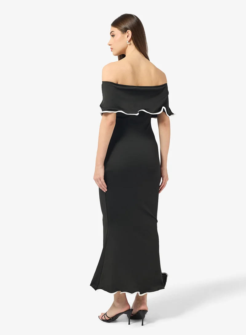 ايلا Off Shoulder Bodycon Dress