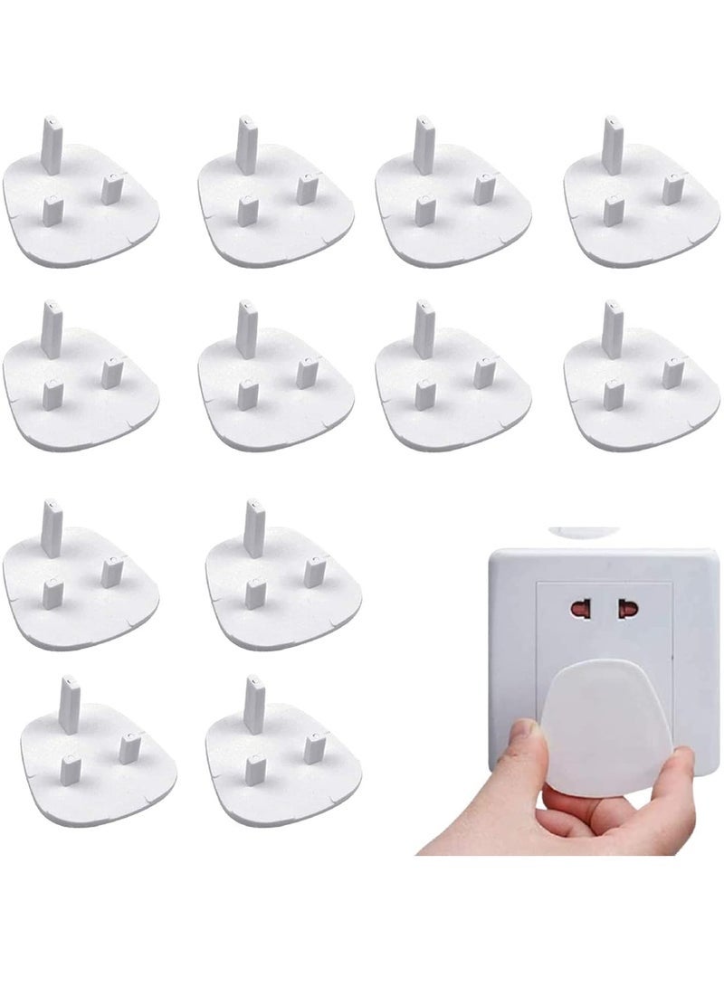Captaintech 12pcs per Pack Baby Proofing Plug Covers, White Outlet Covers Safety Covers, Electrical Protectors for your Child and Babies at Home - Image 1