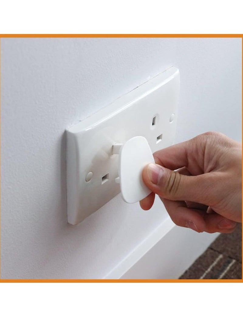 Captaintech 12pcs per Pack Baby Proofing Plug Covers, White Outlet Covers Safety Covers, Electrical Protectors for your Child and Babies at Home - Image 4