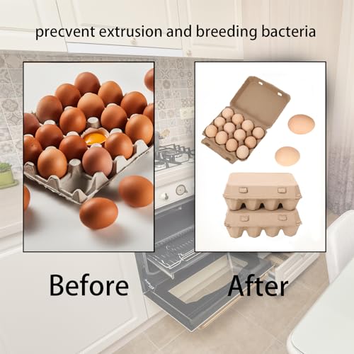 Dubtnion 25 Pack Egg Cartons Cheap Bulk, 3x4 Style Egg Storage Containers Holder, Sturdy Natural Pulp Material Perfect for Storing Extra Eggs - Image 4