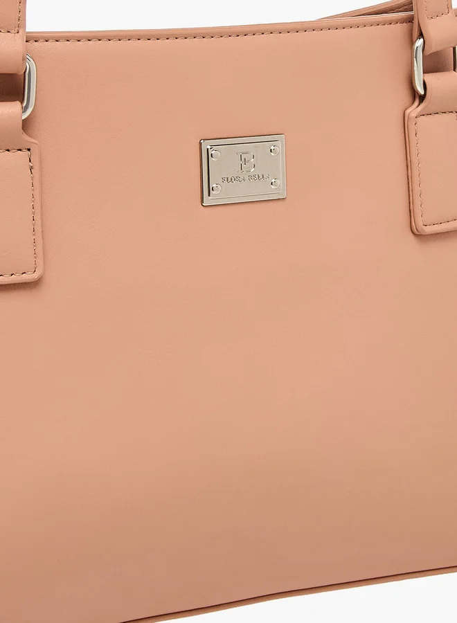 فلورا بيلا من شو إكسبرس Women's Solid Shoulder Bag with Double Handle and Zip Closure