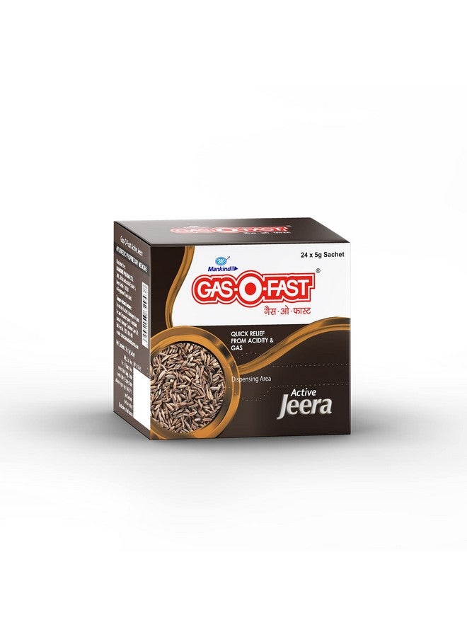 Mankind Gas-O-Fast For Relieving Acidity, Active Jeera- 5 g Sachet (Pack of 24) - Image 2