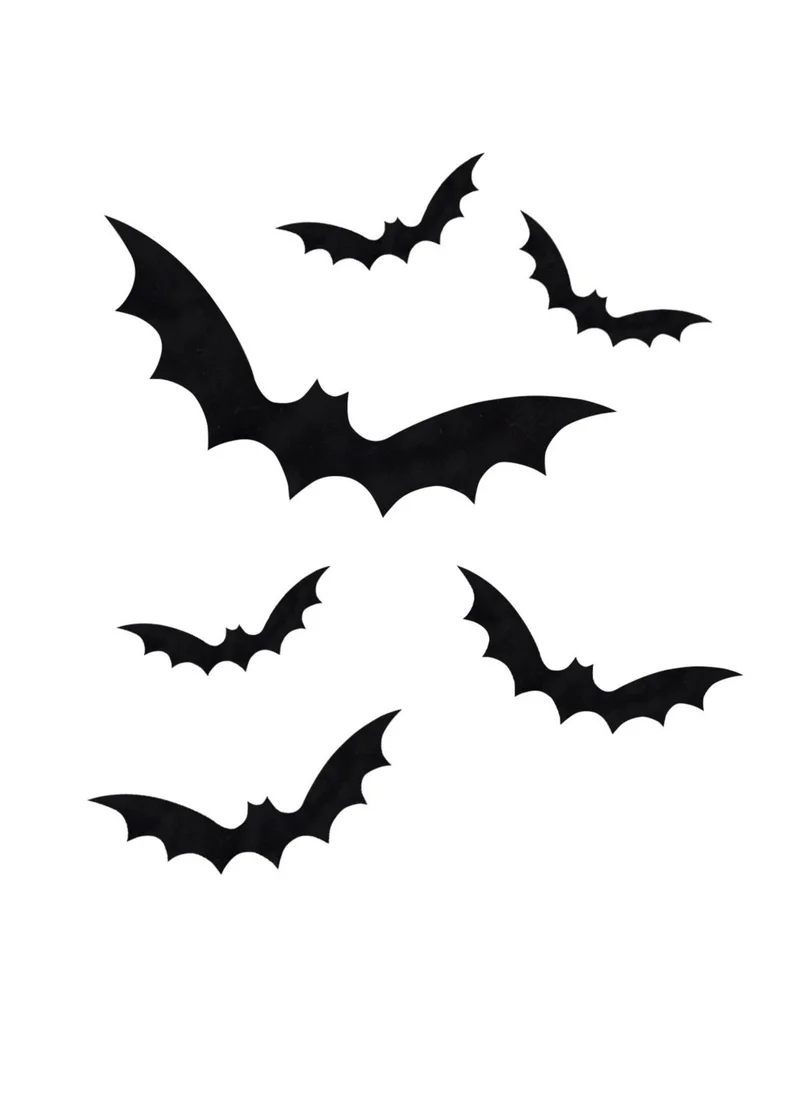 Ginger Ray Bats Window Stickers