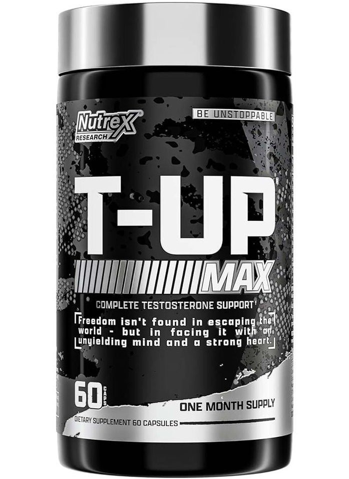 Nutrex Research - T-UP Max Support Natural Testosterone Increase Performance Boost 60 Capsules - Image 1