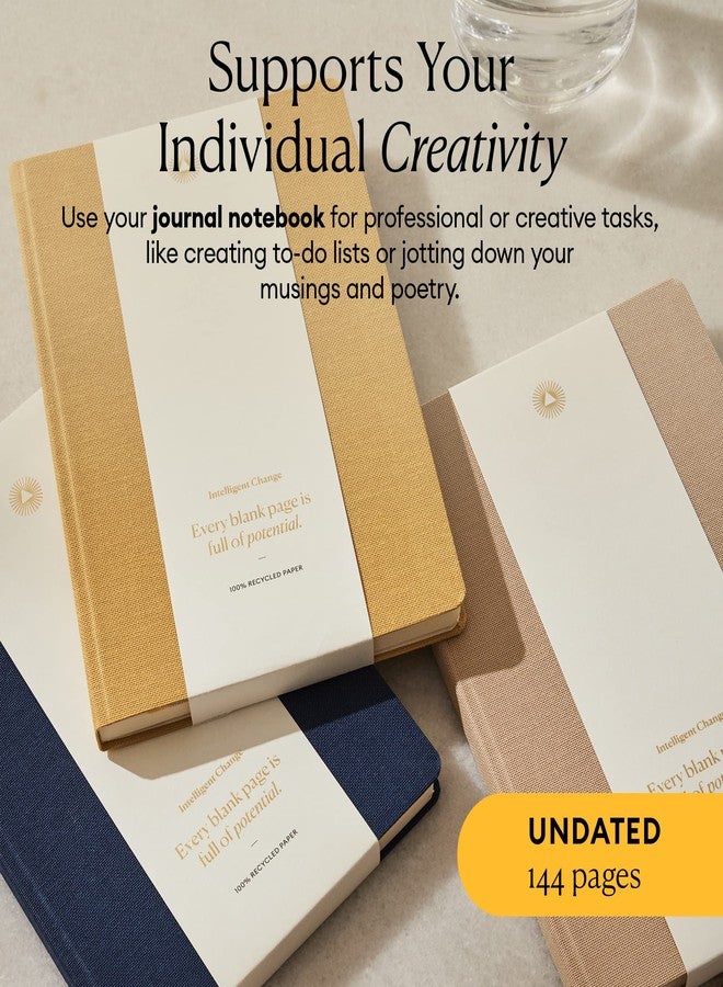Intelligent Change Premium Daily Small Notebook With Quotes, Lined Journal, Work Notebook, A5 Journal for Writing Notes, To-Do Lists, Creative Writing - Image 2