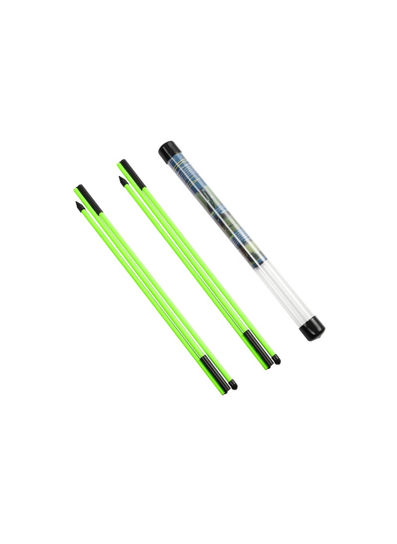 SYOSI Golf Alignment Sticks, Collapsible Golf Practice Rods for Aiming, Putting, Full Swing Trainer, Posture Corrector with Clear Tube Case, Portable Golf Training Equipment, Golf Training Aid(2 Pack)  - Image 1