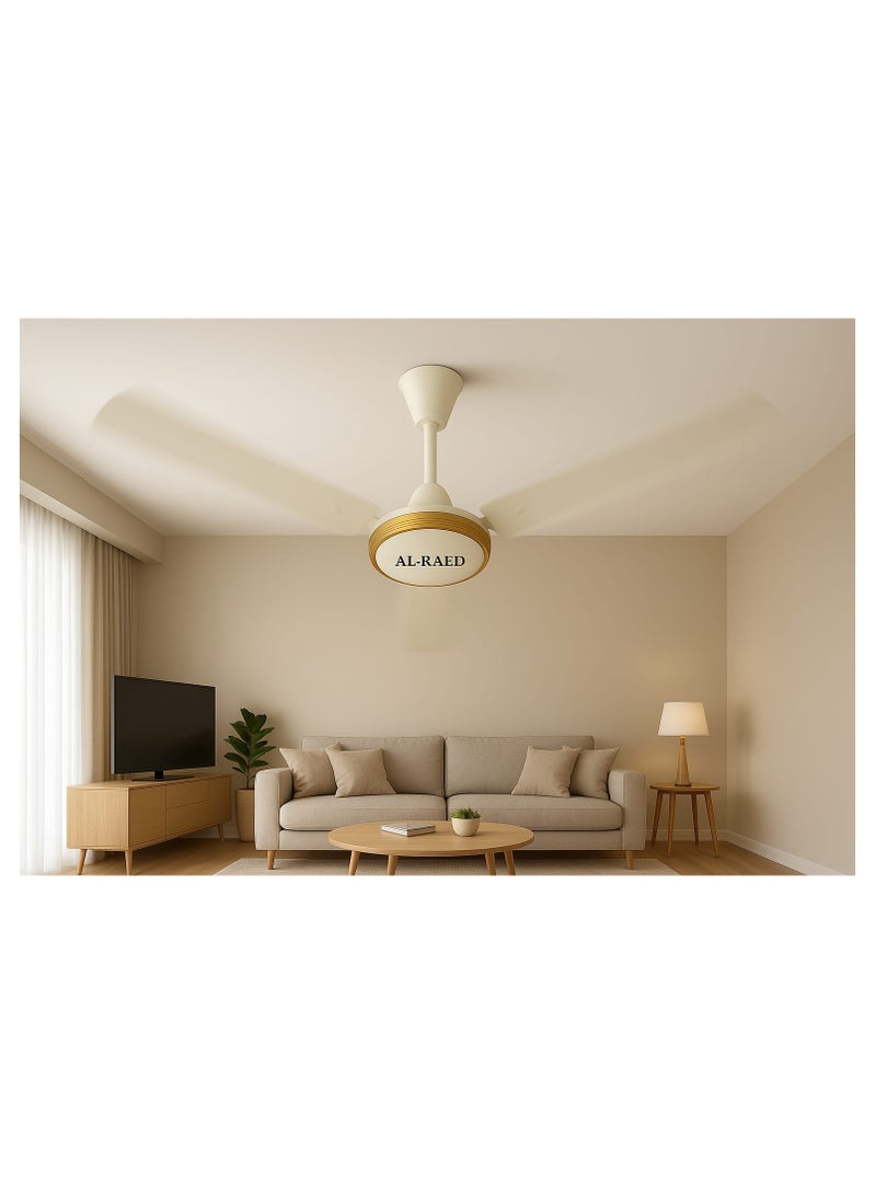 الرائد مروحة سقف الرائد بثلاث شفرات ومنظم سرعة - موفرة للطاقة، عالية تدفق الهواء، محرك متين - Image 3
