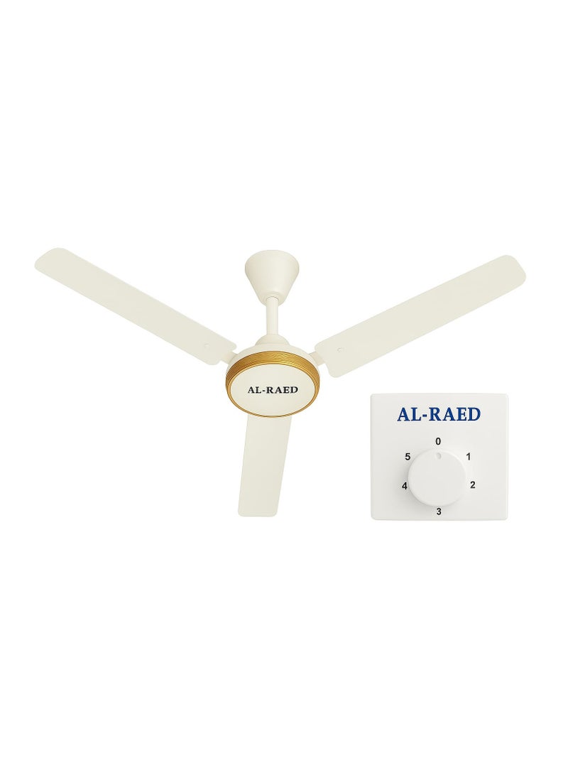 الرائد مروحة سقف الرائد بثلاث شفرات ومنظم سرعة - موفرة للطاقة، عالية تدفق الهواء، محرك متين - Image 2