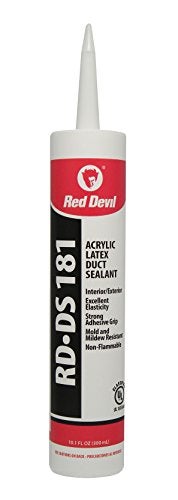 Red Devil 0846DS RD-DS 181 Acrylic Latex Duct Sealant, 10.1 oz, Gray, 1 Pack - Image 1