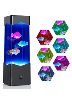 Plan A Aquarium Night Light with 3 Fish - USB Powered with 7 Color Changing - Perfect for Bedroom and Office Decor, Bring a Calming Ambiance and Mood for Kids and Adults, Makes a Great Addition to Any Space  - Image 1