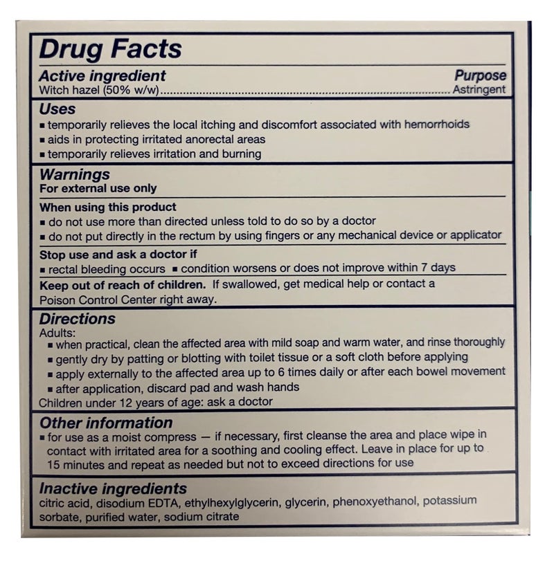 Tucks توكز، وسادات تبريد طبية مع هازيل الساحرة، 40 قطعة - Image 2