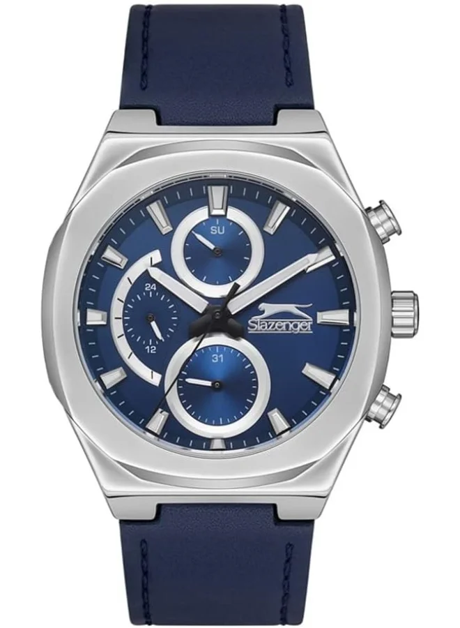 سلازنجر SLAZENGER Men Multi Function Blue Dial Watch -SL.9.6504.2.03