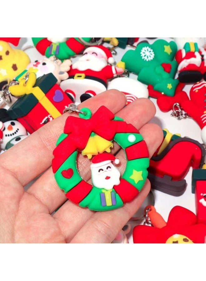 11PCS Mixed Style Christmas Resin Pendants – Snowman, Reindeer, Tree, Stocking & More – Cute Cartoon Charms for Jewelry, Keychains, Gift Wrapping & Holiday Decor – Lightweight, Durable & Festive – Random Assorted Designs - Image 4