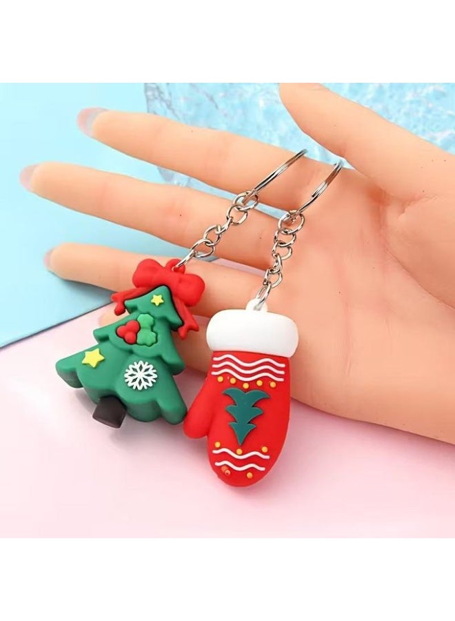 11PCS Mixed Style Christmas Resin Pendants – Snowman, Reindeer, Tree, Stocking & More – Cute Cartoon Charms for Jewelry, Keychains, Gift Wrapping & Holiday Decor – Lightweight, Durable & Festive – Random Assorted Designs - Image 3