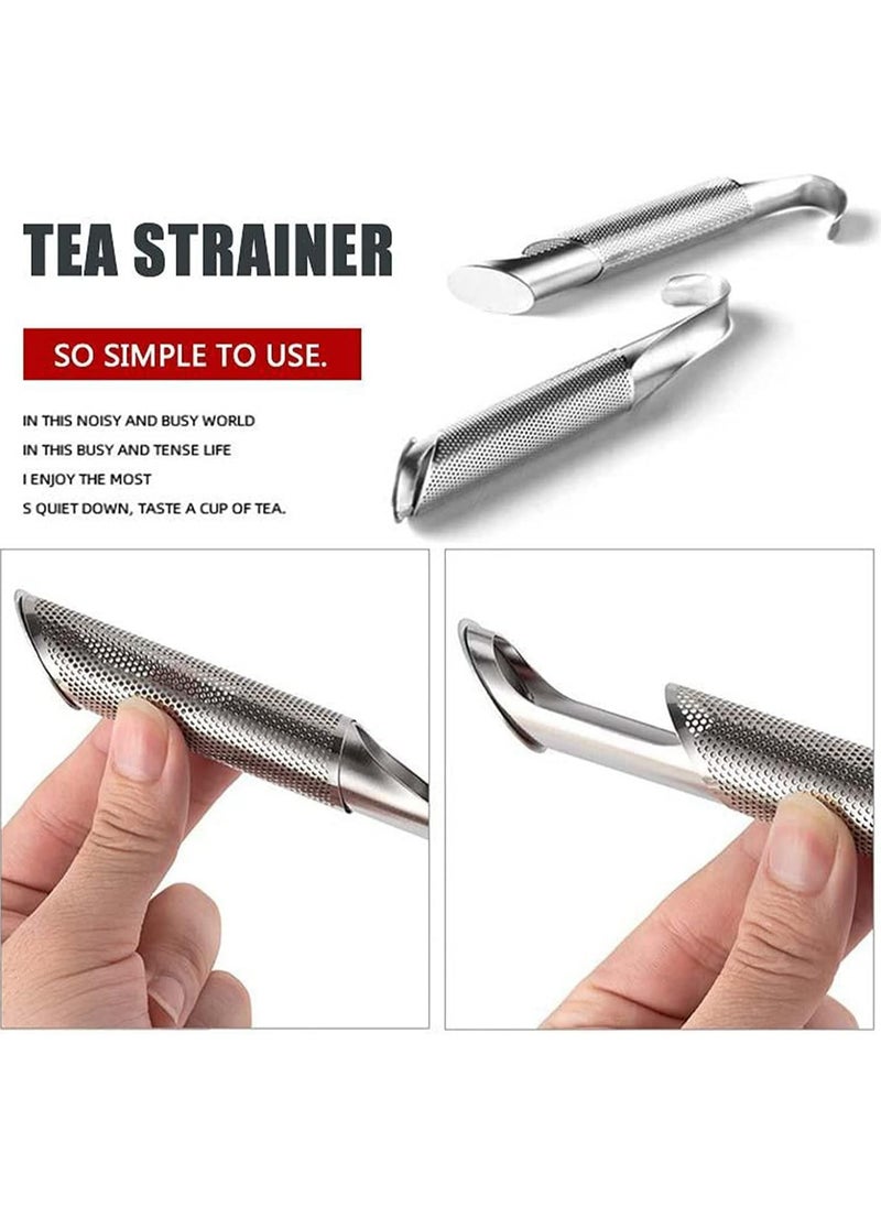 Oasisgalore Stainless Steel Tea Diffuser,  Long-handle Tea Filters for Tea, Coffee, Seasonings, Spices  - Image 3