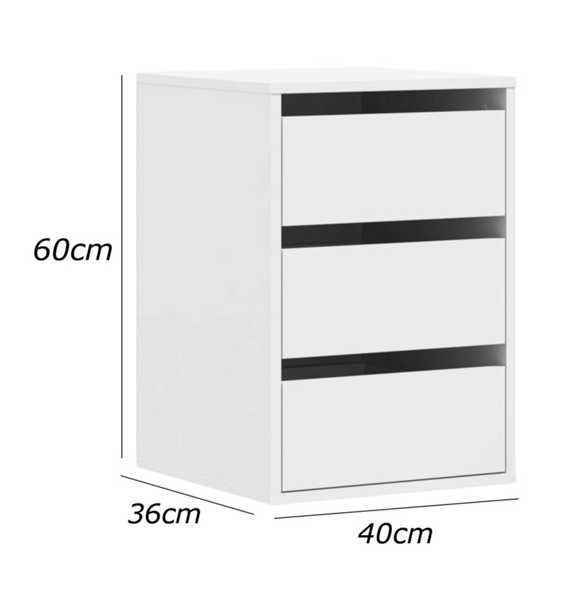 فرنتشر ستور وحدة ادراج مودرن ام دى اف - ارتفاع 60 سم - عرض 40 سم - عمق 36 سم ، من فرنتشر ستور. - Image 5