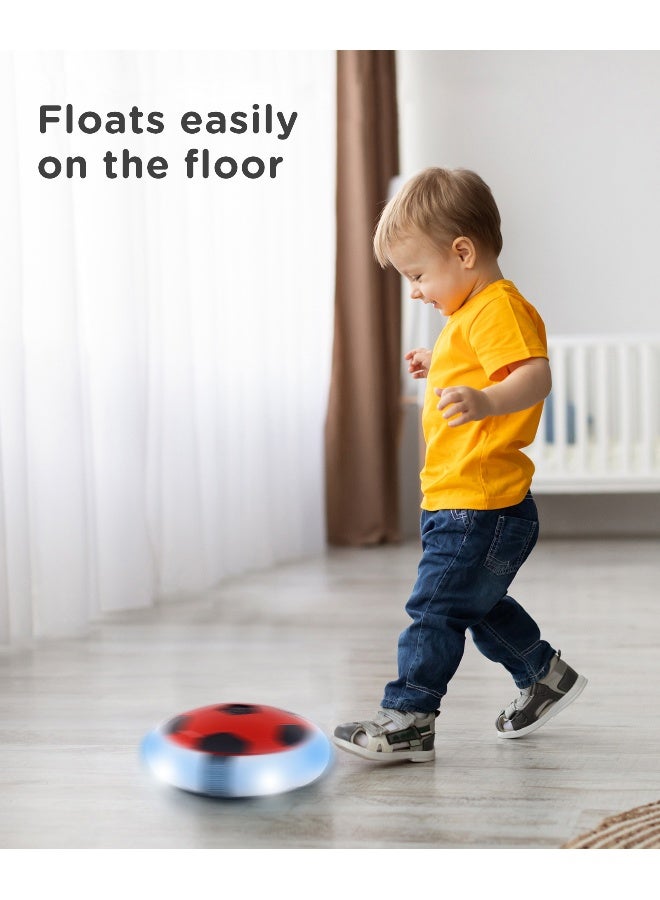 PlayNation Play Nation Electric Air Soccer Rechargeable Hover Ball, Lights, Improves Motor Skill, Promotes Physical Movement, 6 Years+, 20cm - Red & Black - Image 4