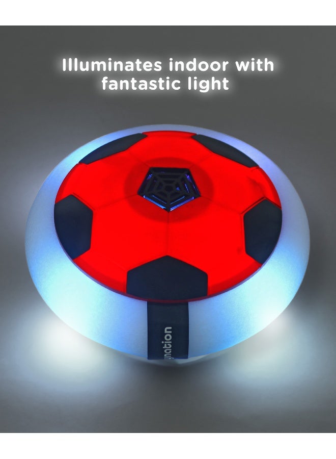 PlayNation Play Nation Electric Air Soccer Rechargeable Hover Ball, Lights, Improves Motor Skill, Promotes Physical Movement, 6 Years+, 20cm - Red & Black - Image 2
