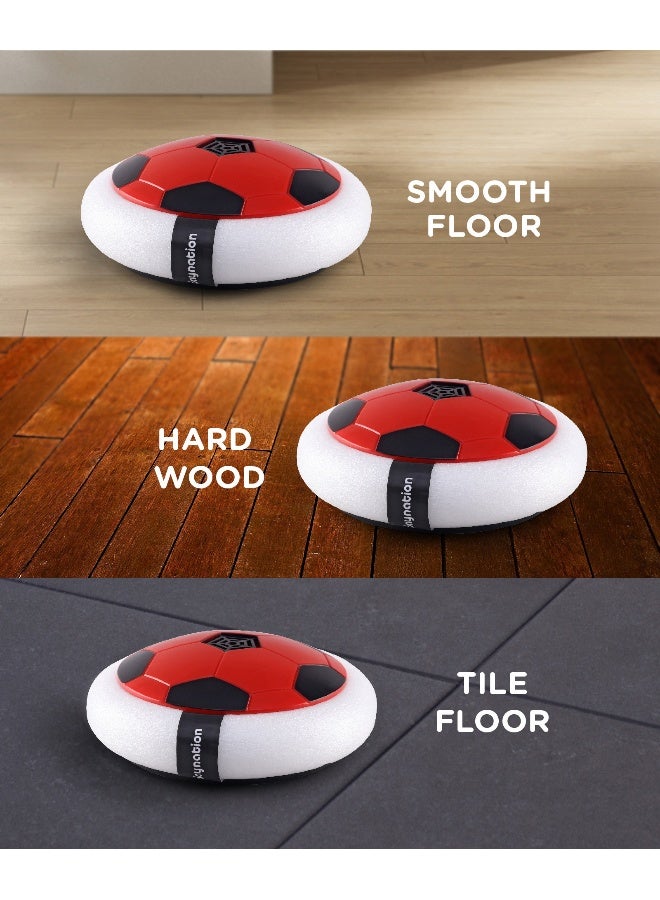 PlayNation Play Nation Electric Air Soccer Rechargeable Hover Ball, Lights, Improves Motor Skill, Promotes Physical Movement, 6 Years+, 20cm - Red & Black - Image 3