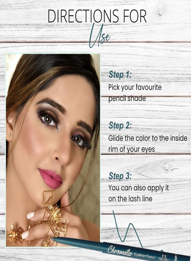 كالرسينس كحل عيون كولوريسنس كروماتيك غير لامع مقاوم للتلطخ، خفيف الوزن، يدوم طويلاً، مقاوم للتلطخ - (أزرق كريستالي) - Image 5