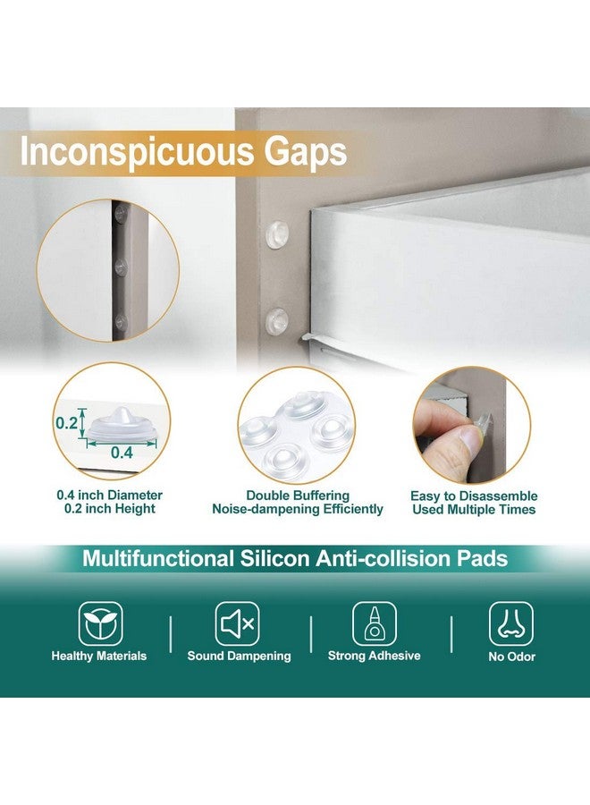 Anicco Cabinet Door Bumpers Pack of 200 Self Adhesive Bumpers Pads, Sound Dampening Circular Dots Cupboard Bumpers Clear, Soft Rubber for Drawers, Table Tops, Laptop - Image 3