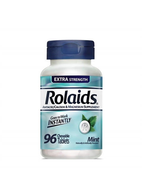 Extra Strength Antacid, 96 Chewable Tablets, Mint Flavor, Extra Strength Heartburn Relief