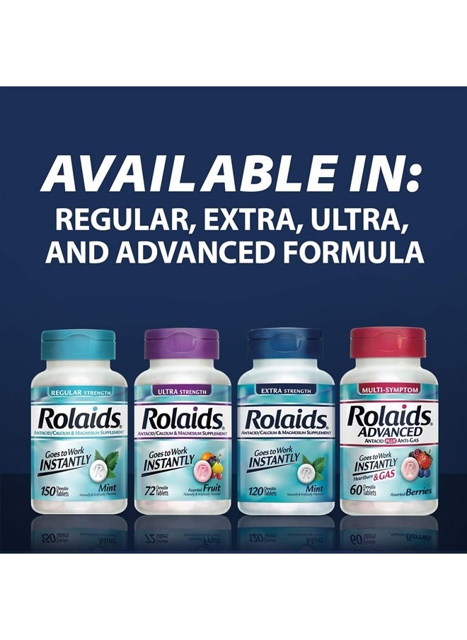 Rolaids - Extra Strength Antacid, 96 Chewable Tablets, Mint Flavor, Extra Strength Heartburn Relief - Image 1