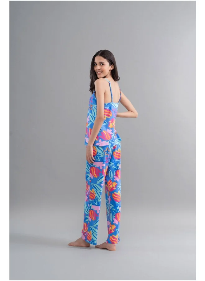 نسيسيرا Hawaii Flower Modal Flared Pajamas