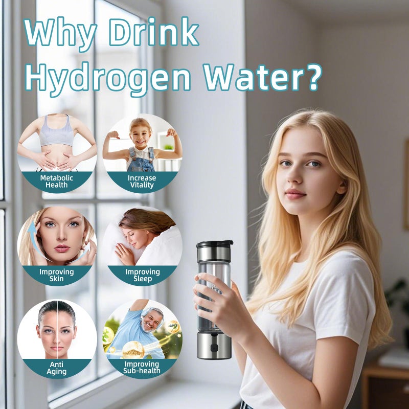 RWIXR Hydrogen Water Bottle  Water Ionizer With Spe Pem Tech  Hydrogen Water Bottle Generator  Hydrogen Water Machine  Ionized Hydrogen Water - Image 5