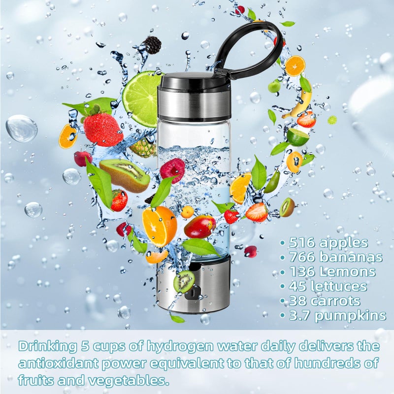 RWIXR Hydrogen Water Bottle  Water Ionizer With Spe Pem Tech  Hydrogen Water Bottle Generator  Hydrogen Water Machine  Ionized Hydrogen Water - Image 3