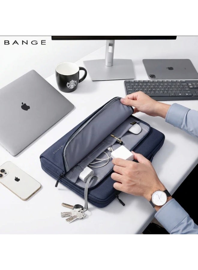 BANGE Bang 6802D Blue New Protective Water Resistant 15Inch Laptop Sleeve With Handle - Image 3