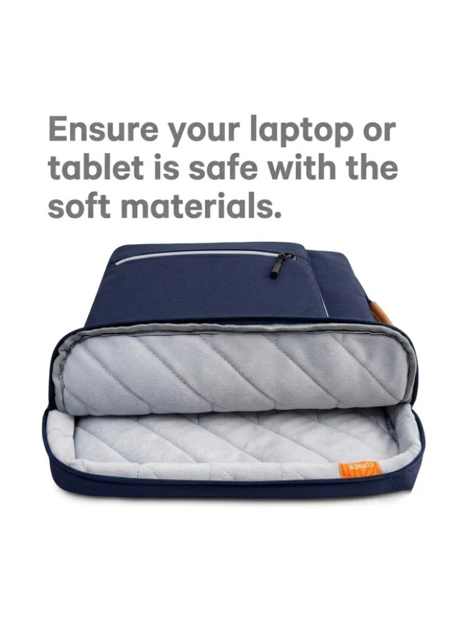 BANGE Bang 6802D Blue New Protective Water Resistant 15Inch Laptop Sleeve With Handle - Image 2