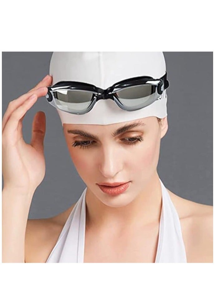 VICTORIA ANNA High-Definition Waterproof Anti-Fog Silicone One-Piece Swim Goggles | Large Frame for Comfortable Vision - Essential Gear for Swimming and Surfing - Image 4