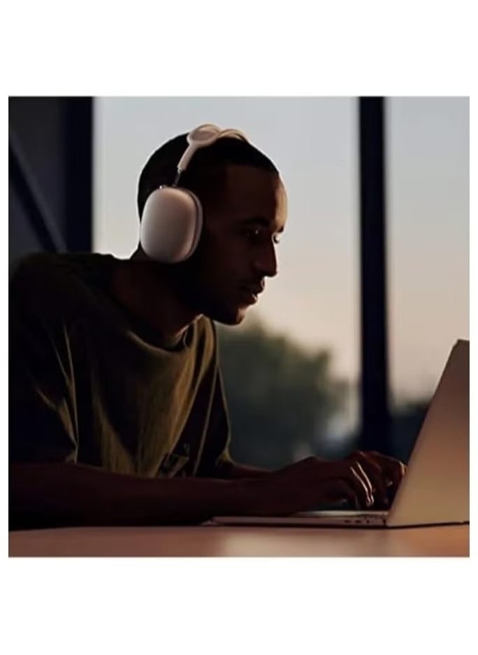 Ashbellazza - P9 Plus Max Active Noise Cancelling Over-Ear Headphones, Premium Sound Quality & Stylish Design for Comfort, White - Image 1