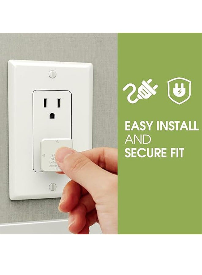 10 Pack Baby Proof Socket Covers, Child Proof Socket Covers Wall Socket Covers, Socket And Outlet Covers Baby Safety Products, Electrical Outlet Protectors Fit Tightly And Are Difficult For Children To Open White  - Image 2