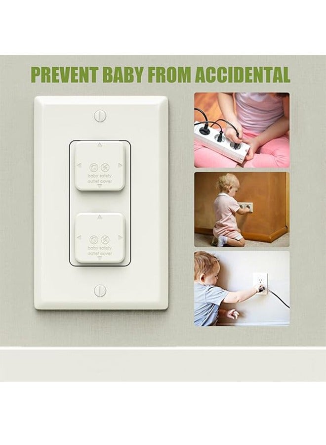 10 Pack Baby Proof Socket Covers, Child Proof Socket Covers Wall Socket Covers, Socket And Outlet Covers Baby Safety Products, Electrical Outlet Protectors Fit Tightly And Are Difficult For Children To Open White  - Image 3