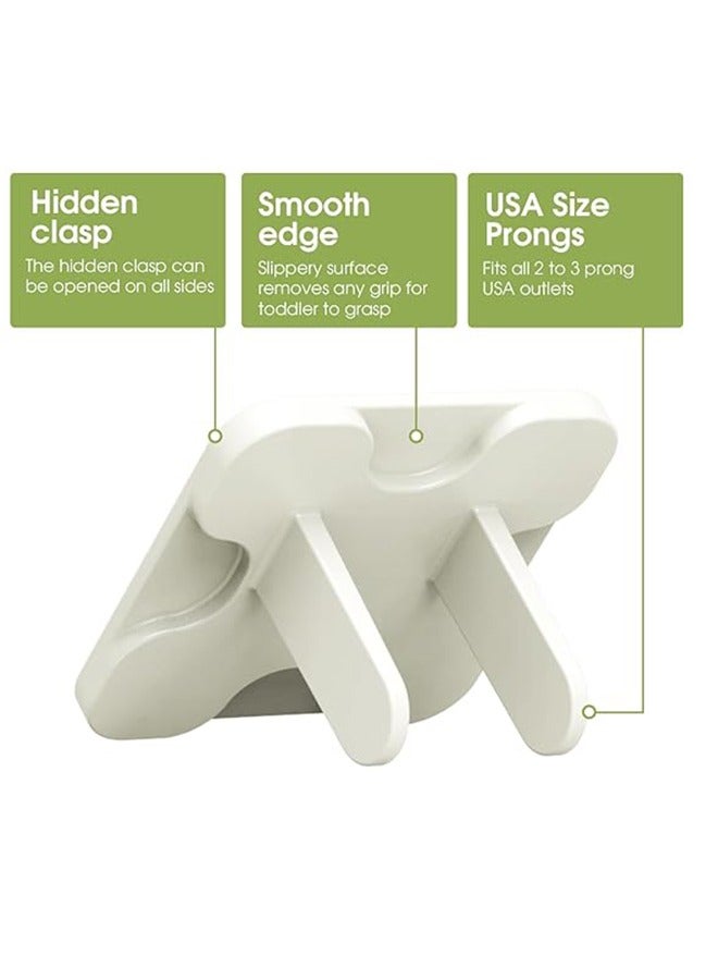 10 Pack Baby Proof Socket Covers, Child Proof Socket Covers Wall Socket Covers, Socket And Outlet Covers Baby Safety Products, Electrical Outlet Protectors Fit Tightly And Are Difficult For Children To Open White  - Image 5