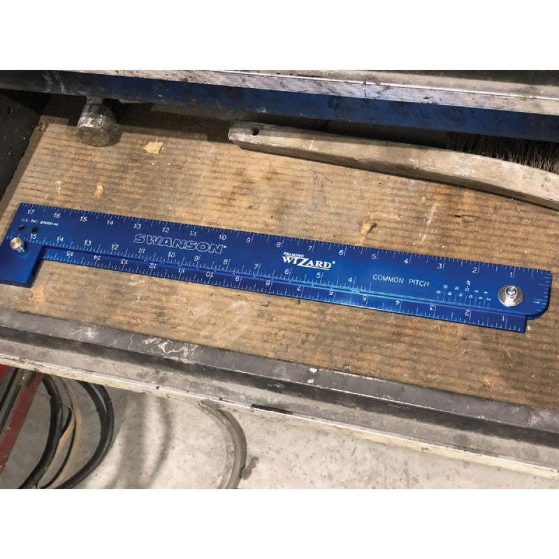 Swanson Tool Co. , Inc Swanson Tool Co T001WZ Framing Wizard Folding Aluminum Framing Square with adjustable set screw (Allen wrench included) - 5 layout tools In-One - Image 2