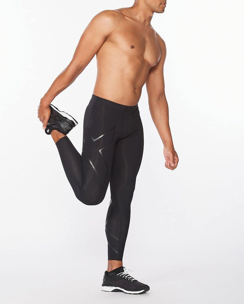 2XU Men's Core Compression Tights, Black/Nero, Large - Image 3