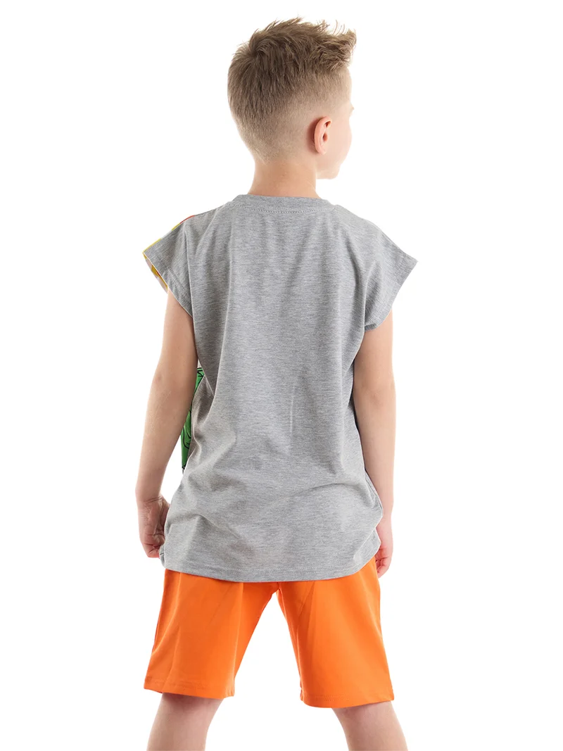 MSHB&G T-Rex Flame T-shirt&Shorts Set
