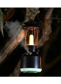 Humidifier Vintage Lantern with Lamp Aromatherapy Diffuser USB Rechargeable Dimmable Ultrasonic Misting Humidifier Lamp