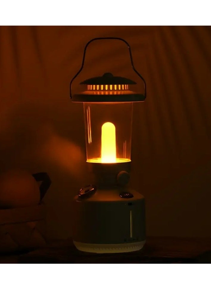 Generic - Humidifier Vintage Lantern with Lamp Aromatherapy Diffuser USB Rechargeable Dimmable Ultrasonic Misting Humidifier Lamp - Image 1
