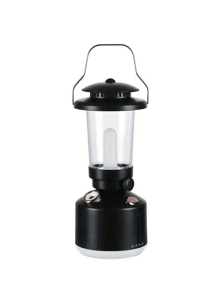 Generic - Humidifier Vintage Lantern with Lamp Aromatherapy Diffuser USB Rechargeable Dimmable Ultrasonic Misting Humidifier Lamp - Image 1