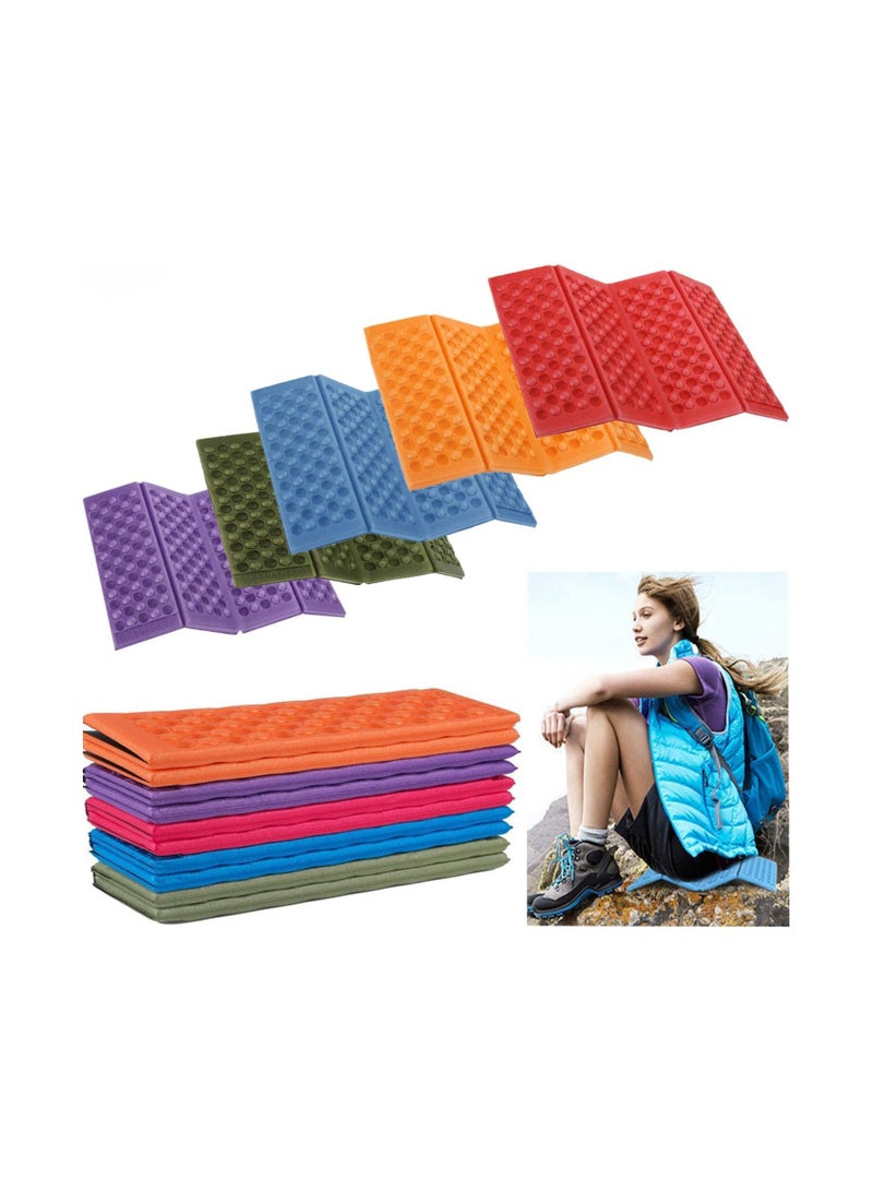 Generic Portable Foldable Cushion Seat, Lightweight Waterproof Foam Pad, 5-Piece Camping Mat Set for Outdoor Activities, Stadium Seating, Hiking, Backpacking, and Picnics - Image 1