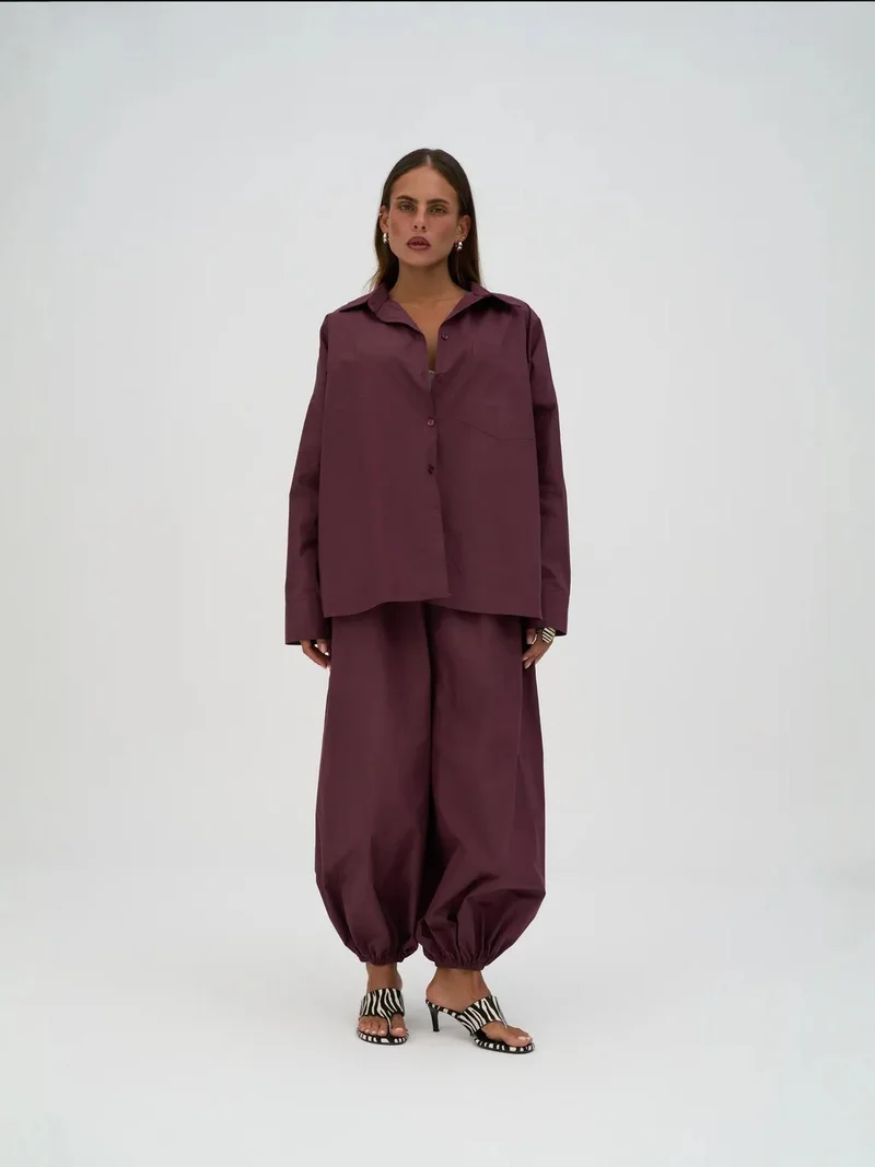 ماي كولكشن MAI STUDIOS Velora Poplin Pants