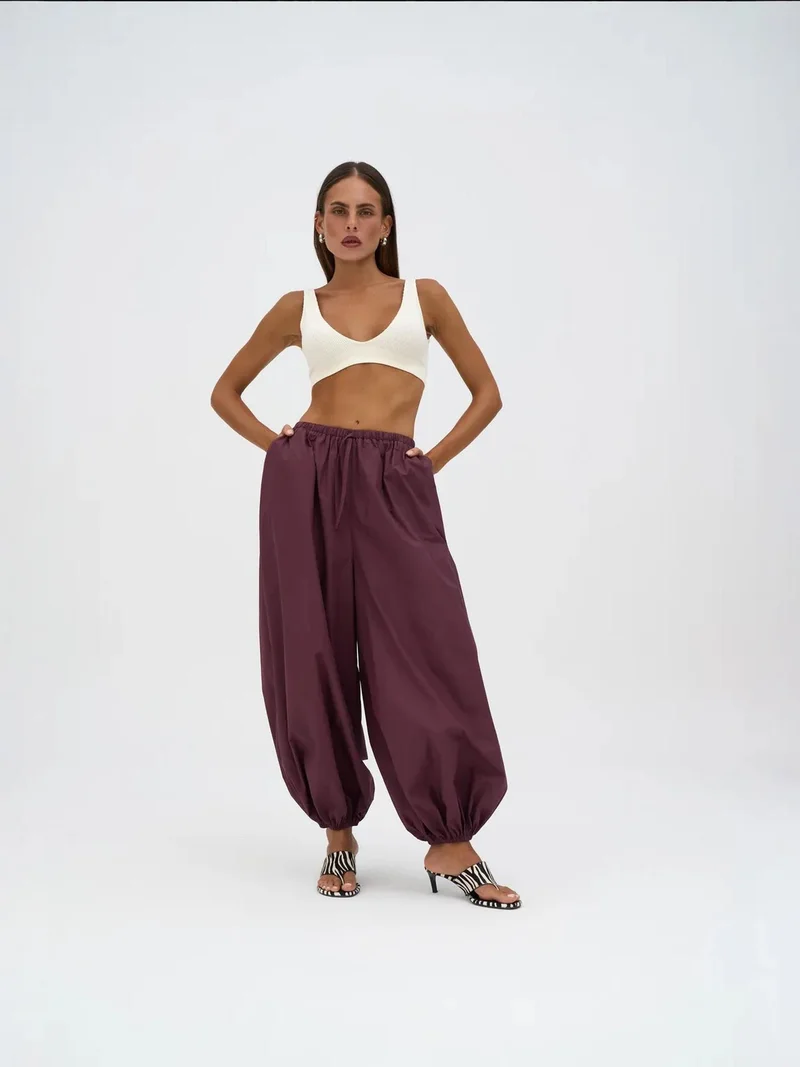 ماي كولكشن MAI STUDIOS Velora Poplin Pants