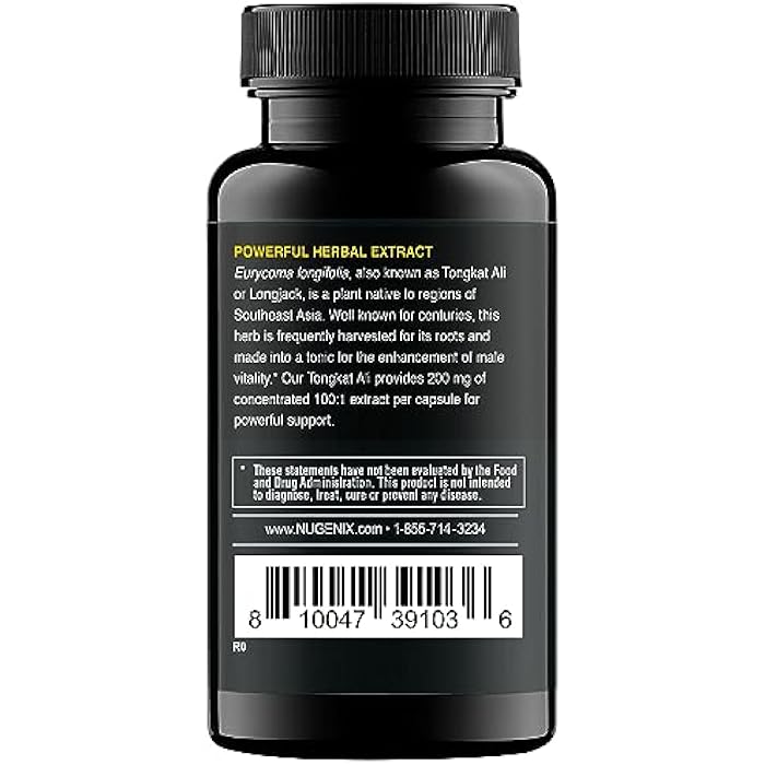 Nugenix Essentials Tongkat Ali for Men, Support for Men's Health, Longjack Eurycoma Longifolia Extract, 60 Count - Image 3